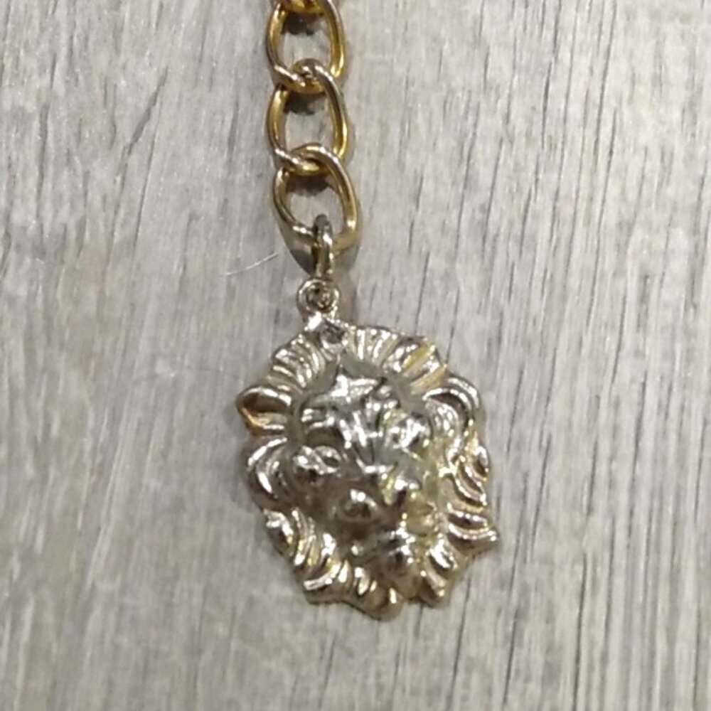 Vintage Anne Klein Gold Plated Brass Elephant Chain Link Belt - Picture 13 of 15
